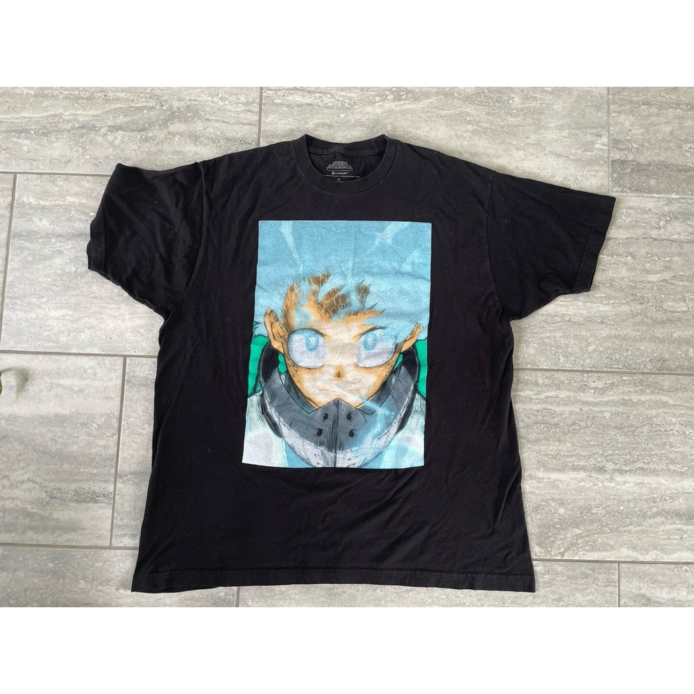 My Hero Academia Crunchyroll Black Mens T-shirt Size XL